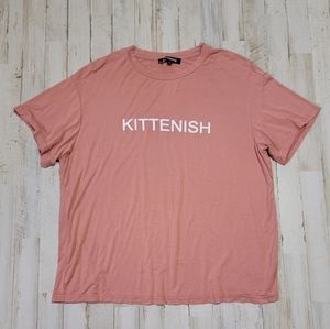 Kittenish Graphic Logo Tee